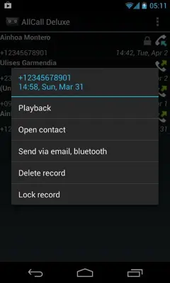 All Call Recorder android App screenshot 3